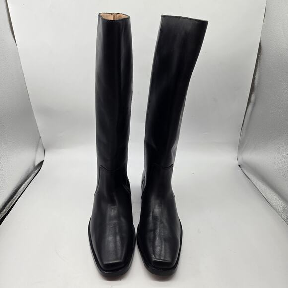 New MADEWELL The Antoine Tall Boot Extended Calf in Black Leather womens sz 9.5 - Picture 3 of 12